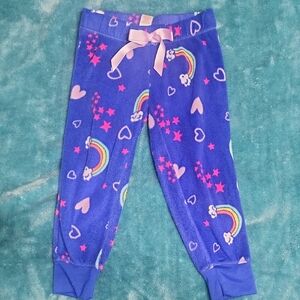 SO Kids Pajama Bottoms - Blue with Pink and Purple Accents